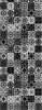 Wandverkleidung 1500x2550 mm - 2er Set more4YOU, Barcelona Tiles schwarz/weiß