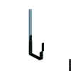 RZ Kastenrinnenhalter, lang 333 x 25 / 6 mm, PPSG, Neues Modell