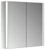 ACTIS-Spiegelschrank BASE Alu LED-Bel. 800x710x127mm 2-türig Korpus verspiegelt