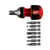 Schrauberdreher mit Ratschenfunktion Stubby inkl. 7 Bits PH/PZ/TX/SL