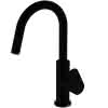 IS WT-Armatur H200 CeralifeO Ausld.150mm m.heraus.Brause PushOpenVentil SilkBlack