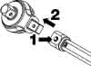 Einsteckumschaltknarre 6408 9x12mm 1/4 "