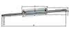 Bolzen-Stangenriegel L.400mm B.57mm STA