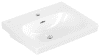 VB Wandwaschbecken Skyla 5A5155 550x445x 150mm Rechteck Weiß Alpin