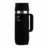 PACKOUT Isolierbecher mit Griff 530 ml mit Trinkdeckel, schwarz