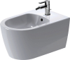 DU Wand-Bidet ME by Starck 570 mm m.ÜL, m.HLB, 1 HL, Durafix, weiß,Durashield