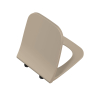 VT WC-Sitz Slim Wrap Universal Square Absenkautomatik Duroplast Sandbeige Matt