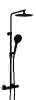 SCALIDO-Showerpipe-Thermostatset rund D1 A26 1337mm lang Kopf-/Handbrause schwarz