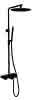 SCALIDO-Showerpipe-Thermostatset rund D2 A26 1350mm, Glasablage, Kopf-/Handbr. Sw